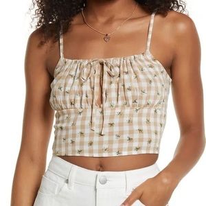 🌟NWT BP Ladies Crop Cami w/ Adjustable Neckline & Straps Size Small